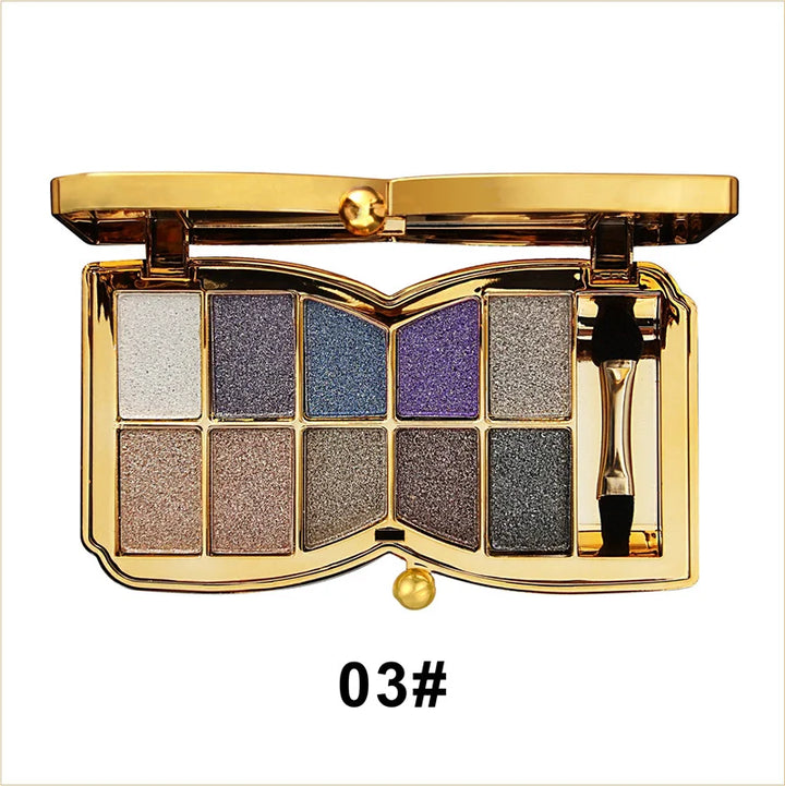 🔥LAST DAY 49% OFF✨10 Colors Sparkle Shimmer Eyeshadow Palette