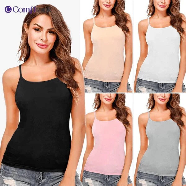 Hot sale Women Tank Top with Built in Bra Camisole