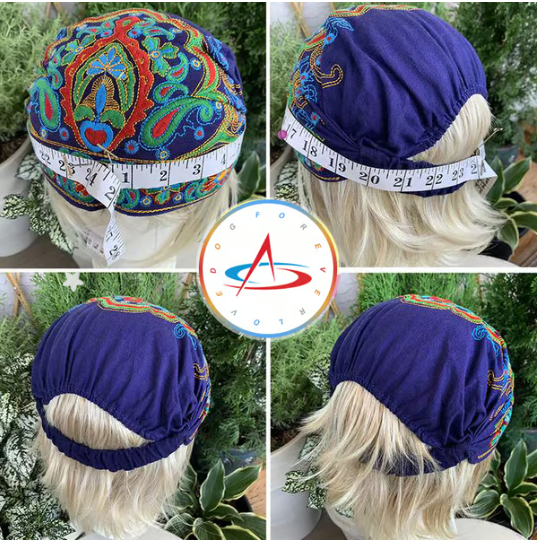 100% Handmade Embroidered Bandana Caps