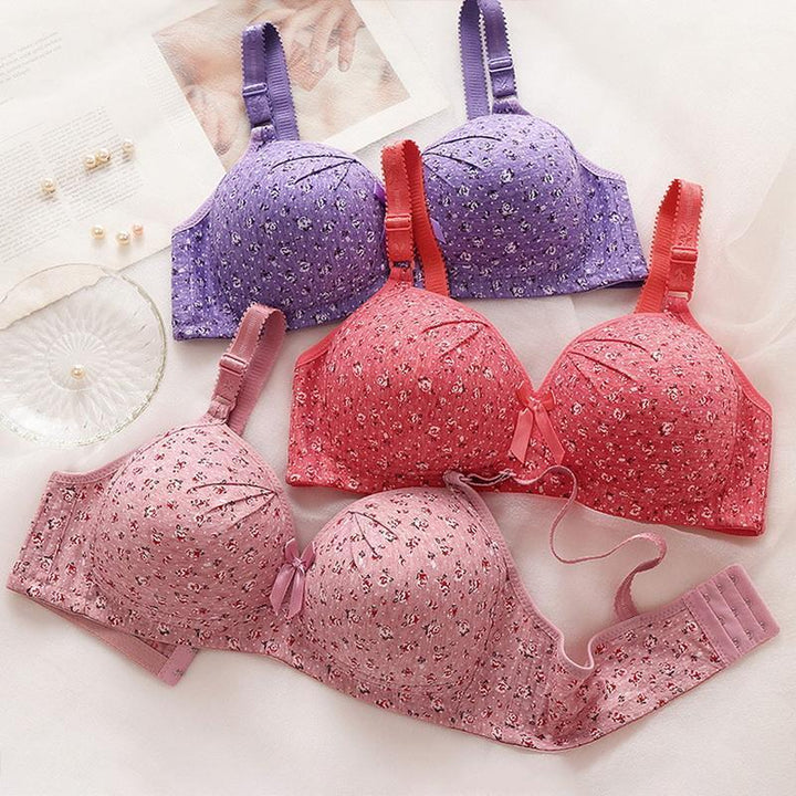 2024 NEW PLUS SIZE BRA WOMEN UNDERWEAR WIRE FREE COMFORT SOFT THIN BREATHABLE