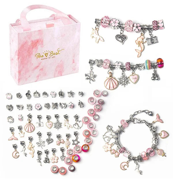 🎁2024-Christmas Hot Sale🎁🎉The Best Gift For Children-🎀DIY Gorgeous Bracelet Set