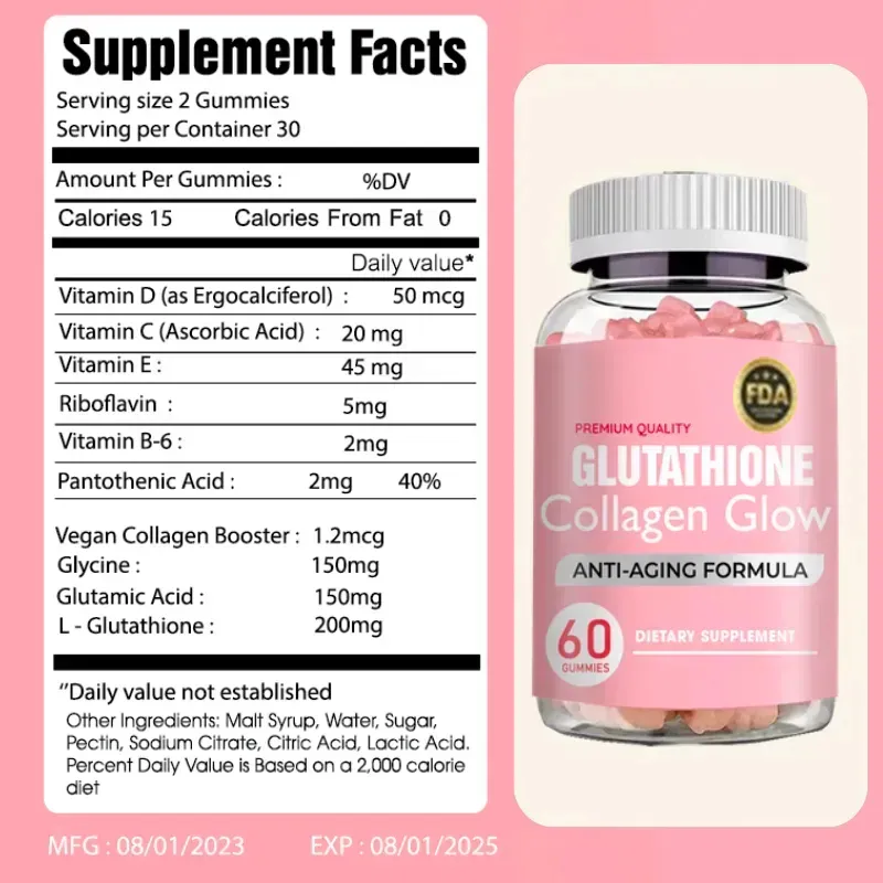 GLUTATHIONE COLLAGEN GLOW GUMMIES