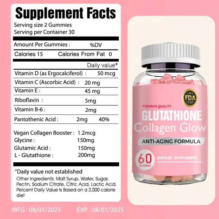 GLUTATHIONE COLLAGEN GLOW GUMMIES