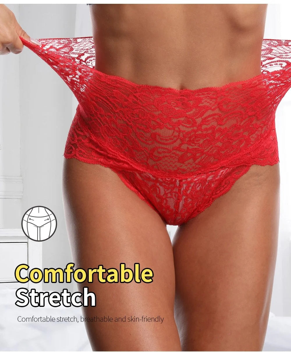 🔥Buy 5 Free 5(10PACKS)🔥 High Waist Sexy Premium Lace Panties-FREE SHIPPING