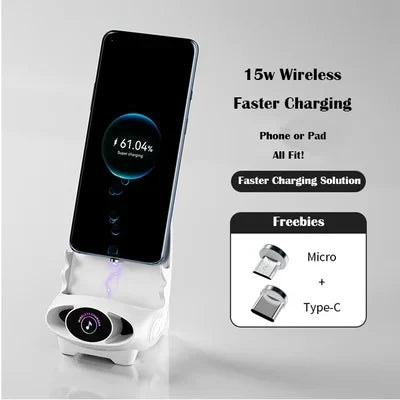 🤩Mini chair wireless fast charger multifunctional phone holder⚡️