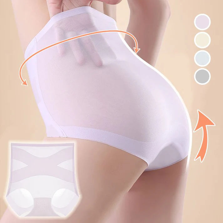 🎁Hot Sale 50% OFF⏳Womens High-waist Breathable Ultra-thin Panties with Tummy-control & Hip-lifting