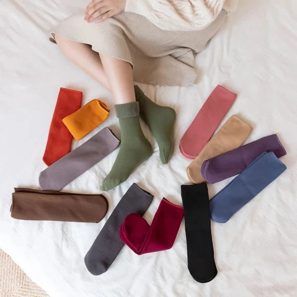 🔥2024 NEW Snugly Plush Winter Warm Socks (BUY 1 FREE 10)