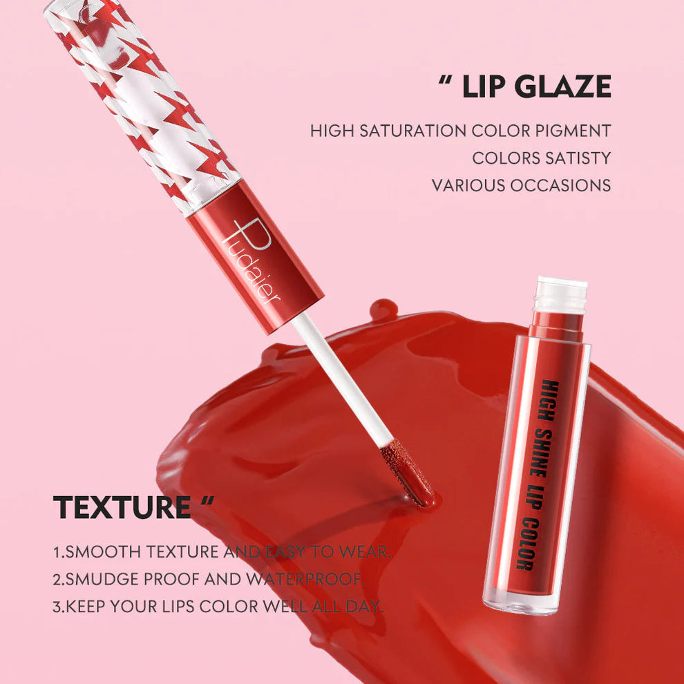 16 Color Double Ended Highlighting Lip Gloss - High-shine, long-lasting lip gloss