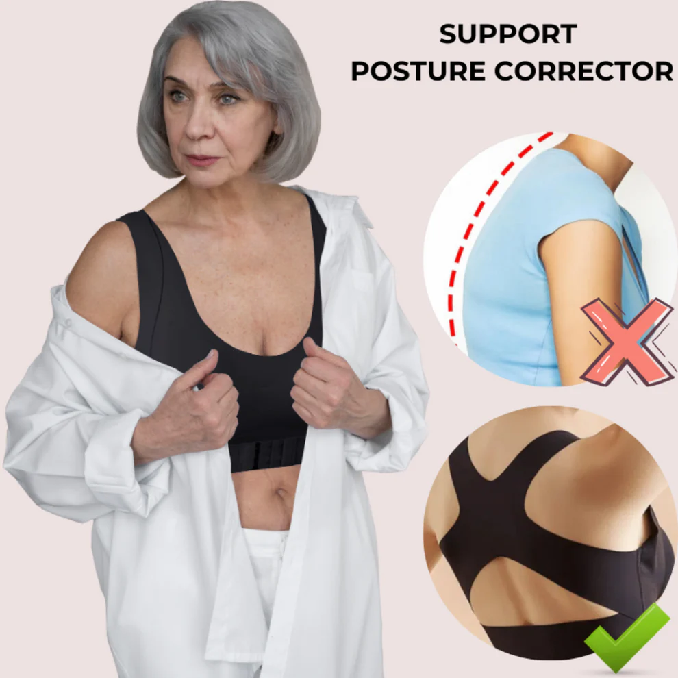 Front Closure Support Posture Corrector Bra