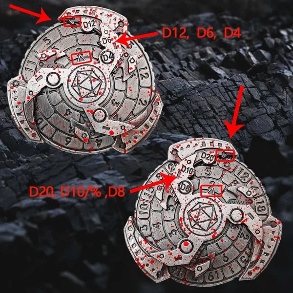 🔥LAST Sale 49% OFF--Dungeons and Dragons Metal Dice Spinner