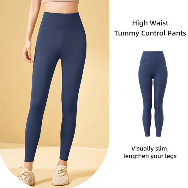 HIGH WAISTED TUMMY CONTROL SIDE POCKET SHAPING TRAINING LEGGINGS