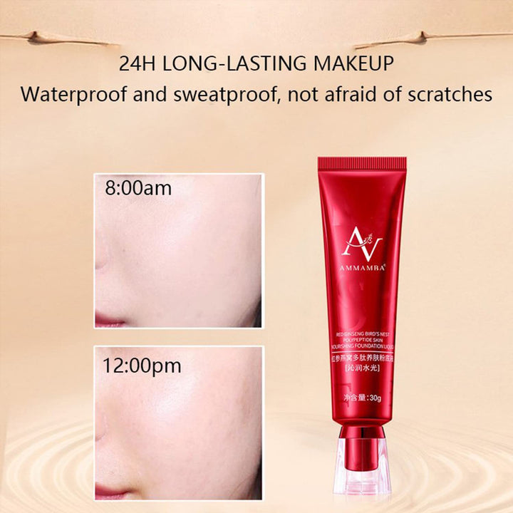 Red Ginseng Birds Nest concealer Liquid Foundation