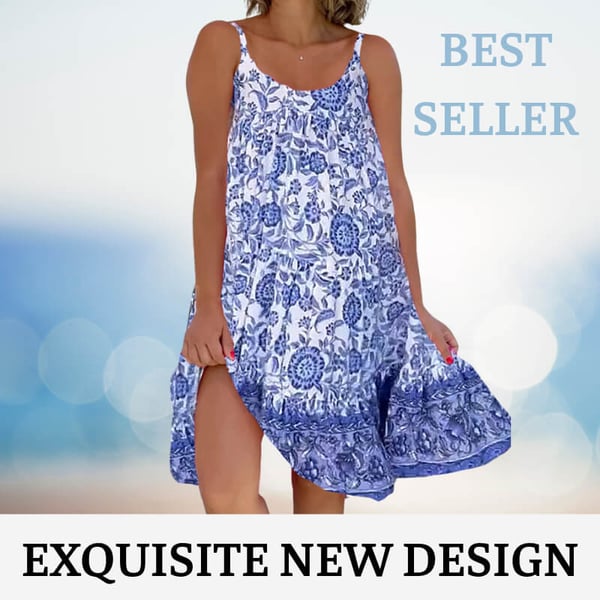 (🎁2024 New Year Hot Sale🎁)🔥 49% OFF🔥2024 New Printed Camisole Dress