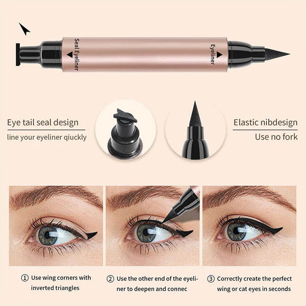 🎅Buy 1 get 1 free | Double triangular liquid eyeliner