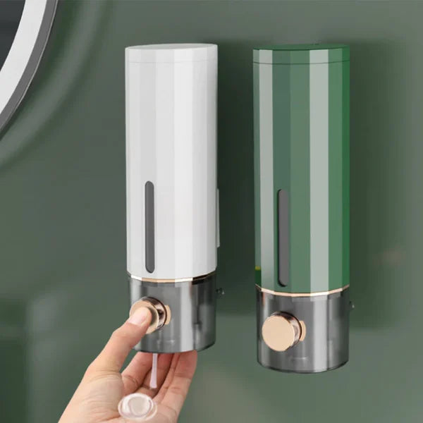 Wall mounted manual soap dispenser