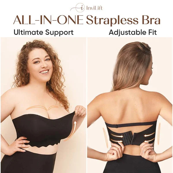 💖Mothers Day Promotion 49% 0ff-Plus size Sexy Strapless Invisible Push Up Bra