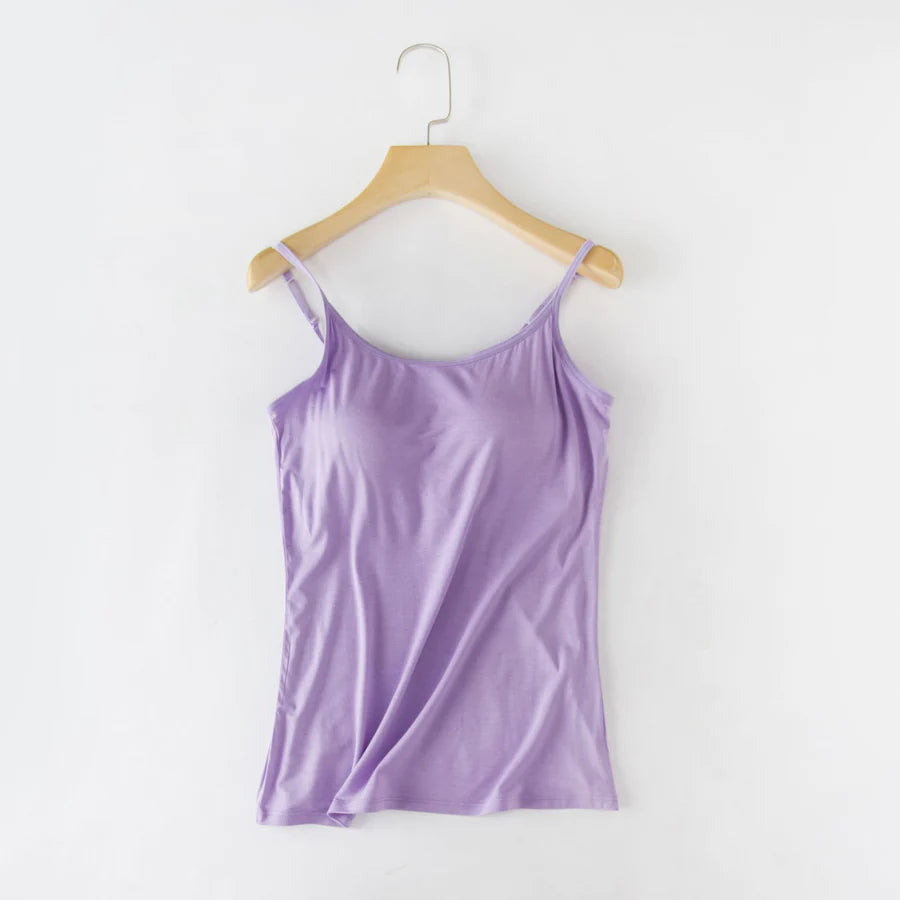 Hot sale Women Tank Top with Built in Bra Camisole