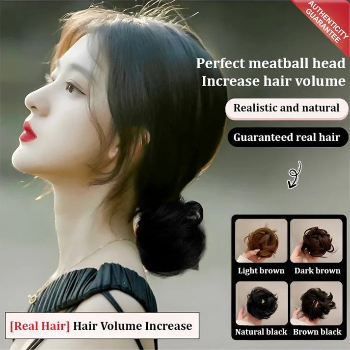 Best Gift for Her - Upgraded Voluminous & Realistic Maruko Hair Ring