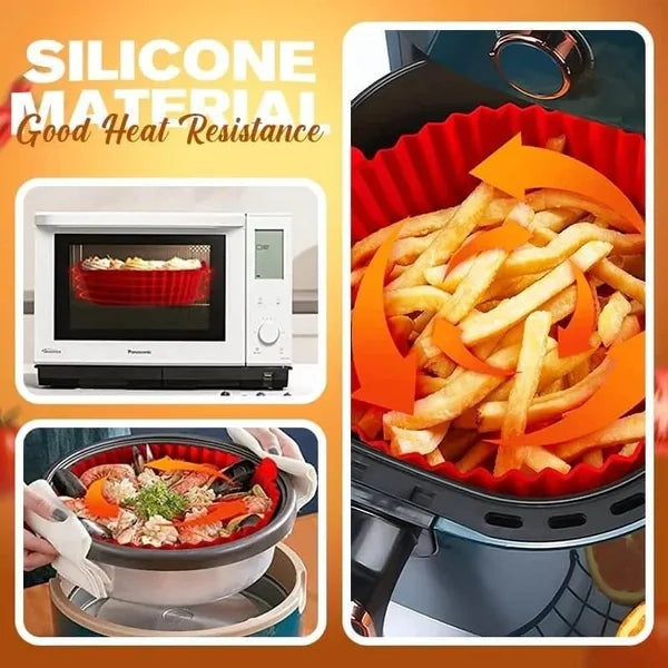 🎁2024 New Year Hot Sale🎁⚡ 47% OFF - Air Fryer Silicone Baking Tray🍟Buy 1 Get 1 Free