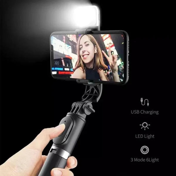 (🎅 HOT SALE NOW-48% OFF) -2024 New 6 In 1 Wireless Bluetooth Selfie Stick(BUY 3 GET 15%OFF&FREE SHIPPING!)