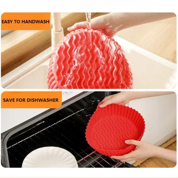 🎁2024 New Year Hot Sale🎁⚡ 47% OFF - Air Fryer Silicone Baking Tray🍟Buy 1 Get 1 Free