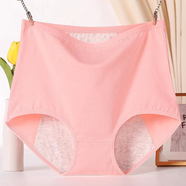 🔥Large size pure cotton antibacterial anti-leakage physiological underwear