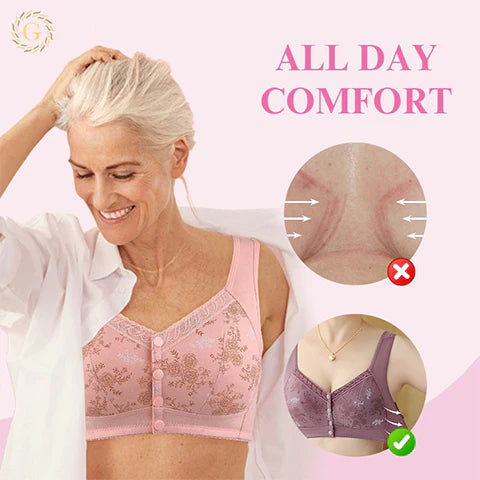 Pay 1 Get 3(3packs) - Cotton Front Closure Bra