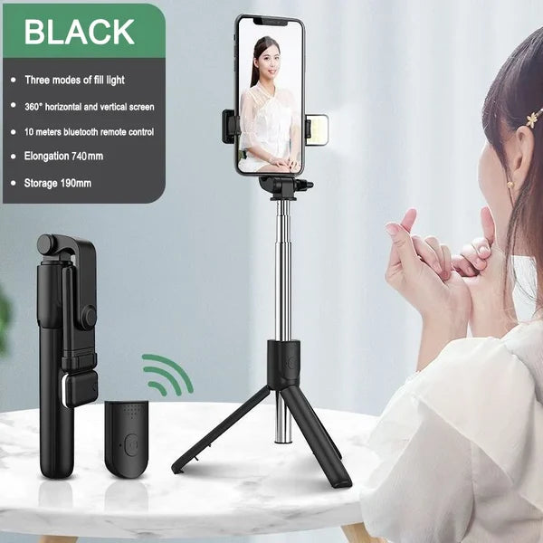 (🎅 HOT SALE NOW-48% OFF) -2024 New 6 In 1 Wireless Bluetooth Selfie Stick(BUY 3 GET 15%OFF&FREE SHIPPING!)