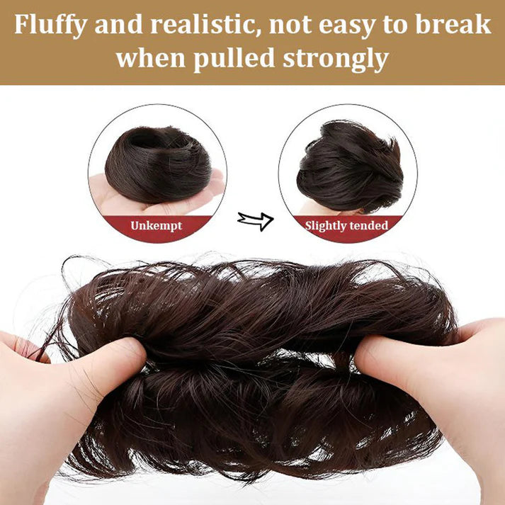 Best Gift for Her - Upgraded Voluminous & Realistic Maruko Hair Ring