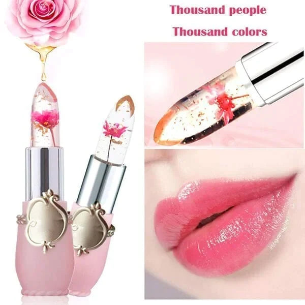 Crystal Jelly Flower Color Changing  Lipstick