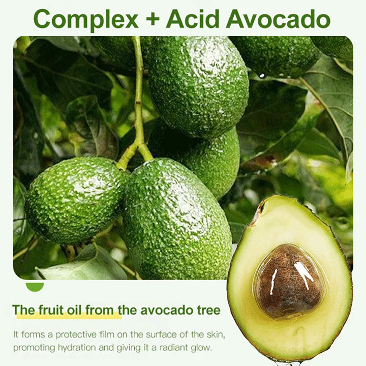 YANFU Complex Acid Avocado Cleansing Facial Bubble Mask