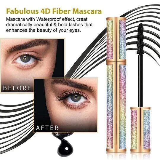 4D Vivid Galaxy Waterproof Silk Fiber Thick Lengthening Mascara