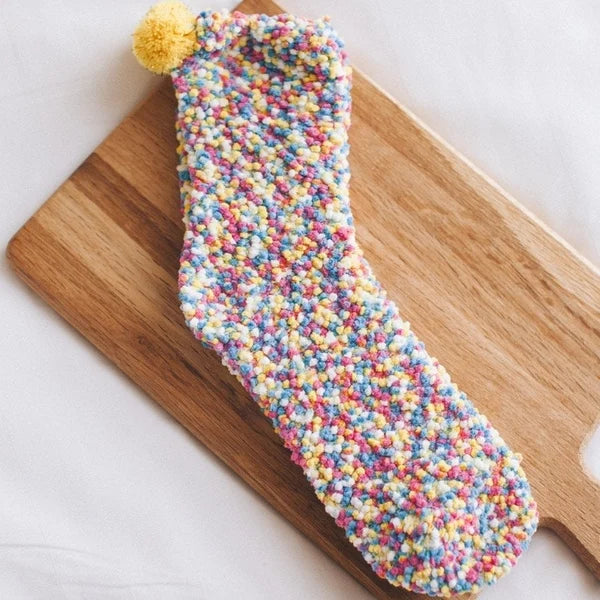 (🎅EARLY CHRISTMAS 50% OFF ) Winter Fuzzy Cupcakes Socks WIth Gift Box