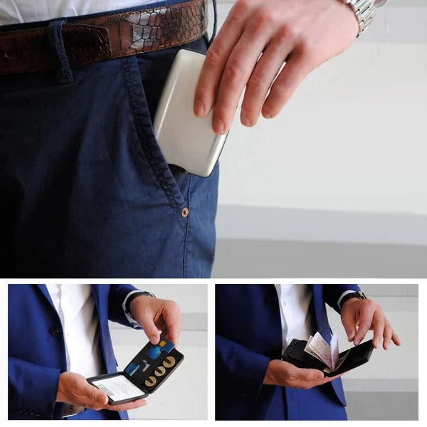 😍Secure RFID Cash and Cards Wallet