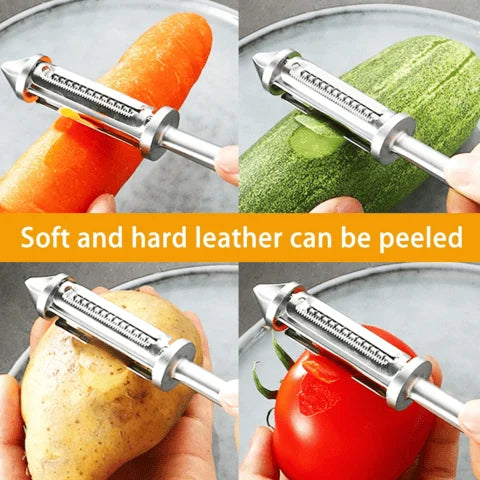 🎁2024-Christmas Hot Sale🎁Stainless steel Multifunctional Veggie Peeler - BUY MORE SAVE MORE