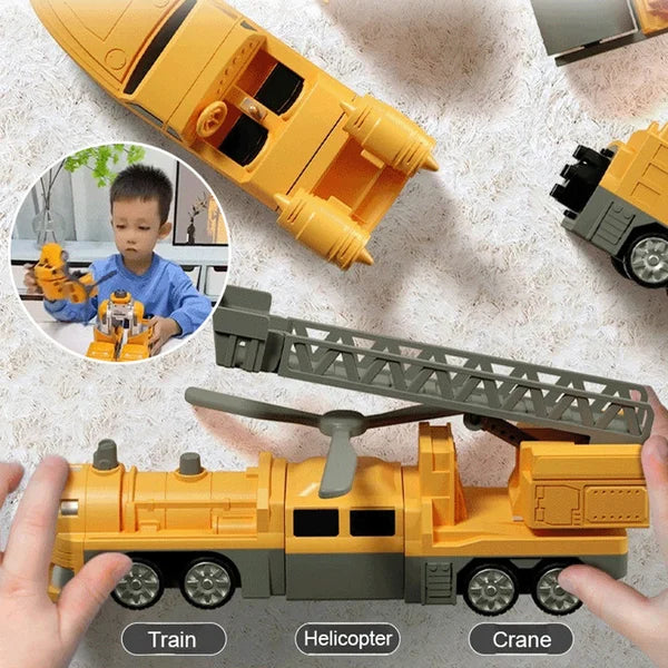 🎁Children's Day 40% OFF🔥Magnetic Transform Engineering Car Assembled Toys