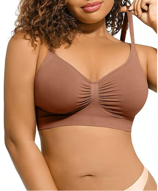 💖Women's Wireless Sculpt Bra Comfort Bralettes No Underwire Unlined Cami Bra