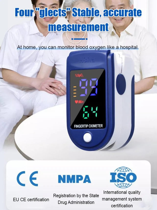 💥2024 Experts Recommend Product-Finger Clip Home Blood Glucose Blood Pressure Oximetry Monitor