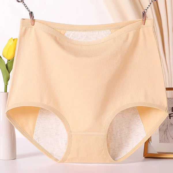 🔥Large size pure cotton antibacterial anti-leakage physiological underwear