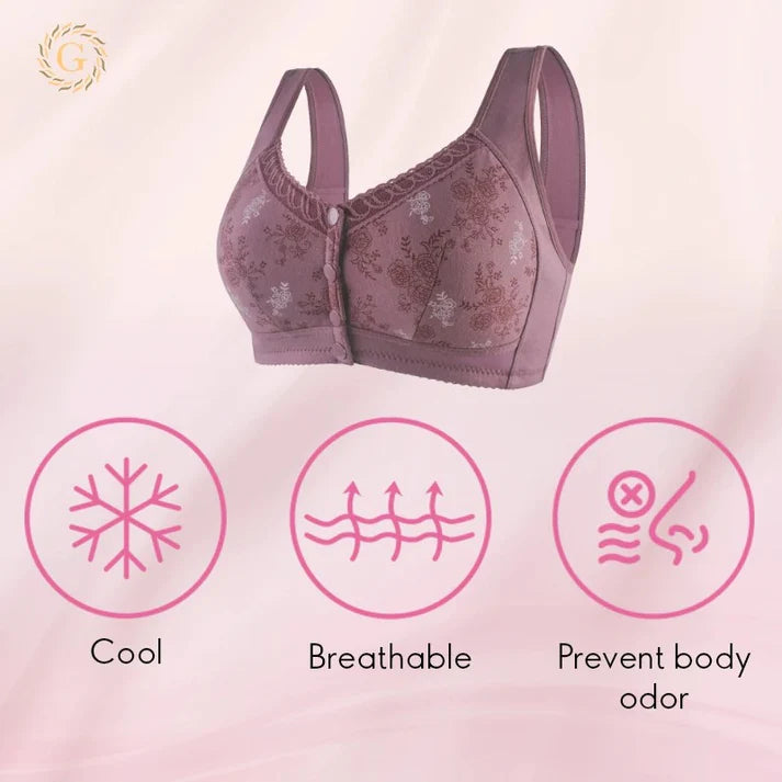 Pay 1 Get 3(3packs) - Cotton Front Closure Bra