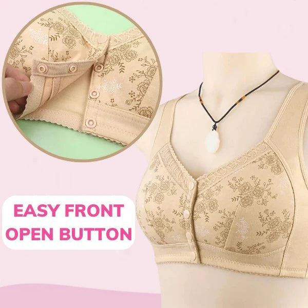 Pay 1 Get 3(3packs) - Cotton Front Closure Bra