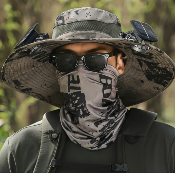 🏆 50K+ SOLD! ⚡2025 New Ultralight Solar Fan Sun Hat – Lighter Than a Baseball!⚾(Only 11oz)