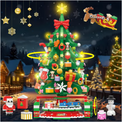 Advent Calendar 2024 Christmas Tree Building Set