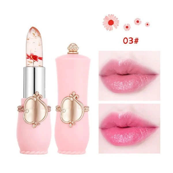 (🔥BUY 1GET 1 FREE )-Crystal Jelly Flower Color Changing Lipstick-✨