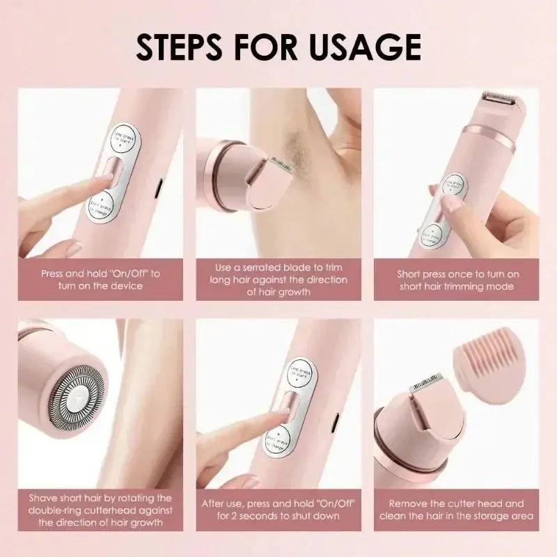 2 in 1 Electric Shaver for Women