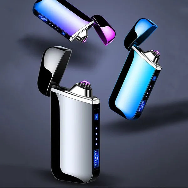 Electric Lighter With Plasma Arc Effect And Touch Sensing Lighting