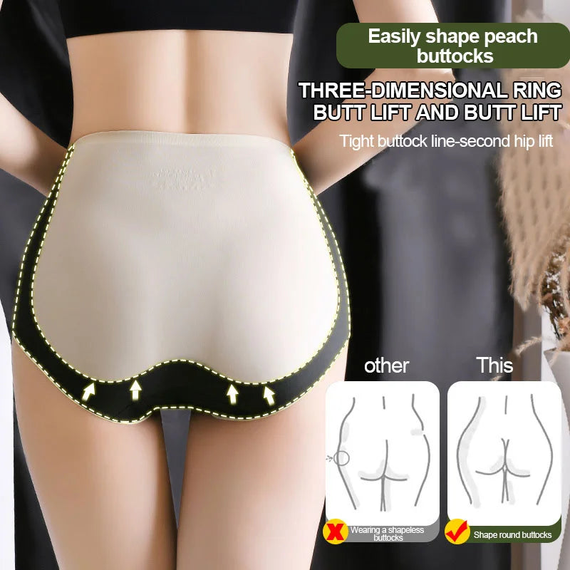 PAY 1 GET 4 PACKS🌸Color-block Traceless Hip-lifting Shaping Panties