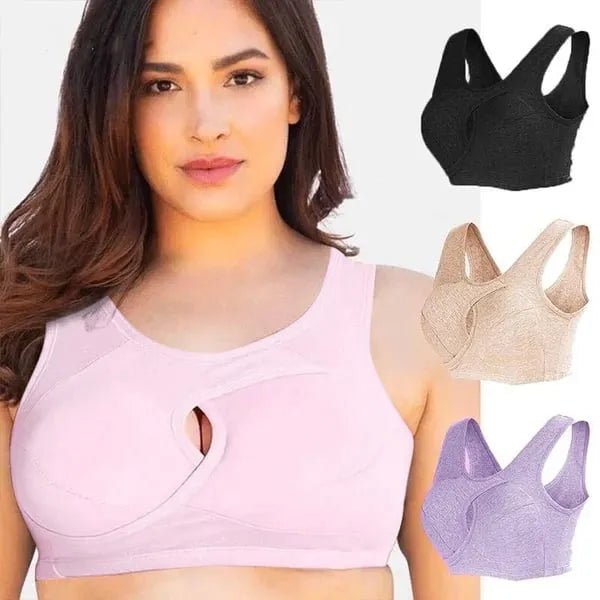 🔥Last Day 49% OFF😍-Pure Cotton Instantly lifts Anti-Sagging Wirefree Bra