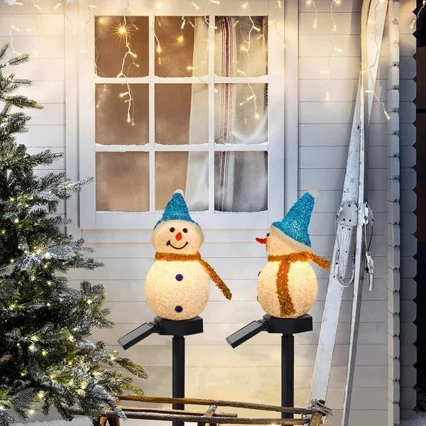 Christmas sales -- Waterproof solar snowman lamp