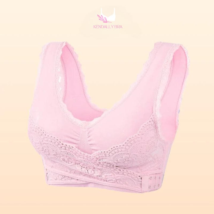 LAST DAY SALE 48% – Comfy Corset Adjustable Bra Front Cross Side Buckle Lace Bras